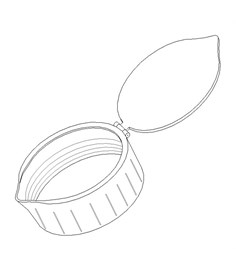 Innovativo tappo ad apertura basculante