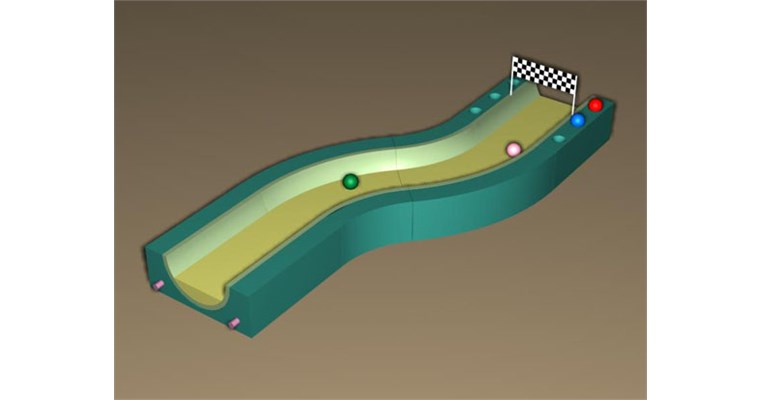 La pista per le bilie 