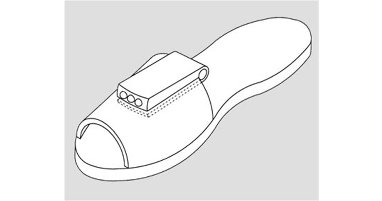 The automatic light suitable for shoes 