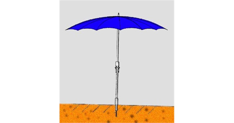 Object used to keep the beach-umbrella in the ground