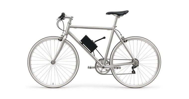 La bicicletta con la spinta a molla